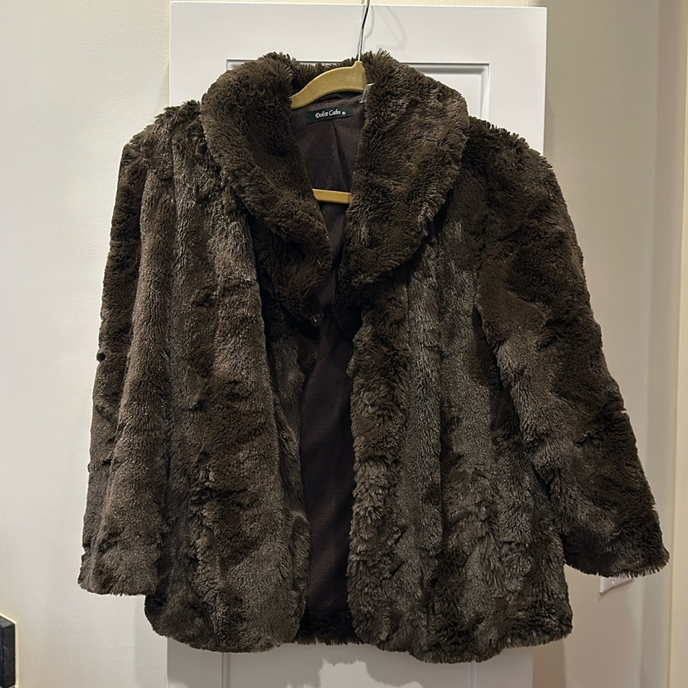 Chocolate Brown Faux Fur